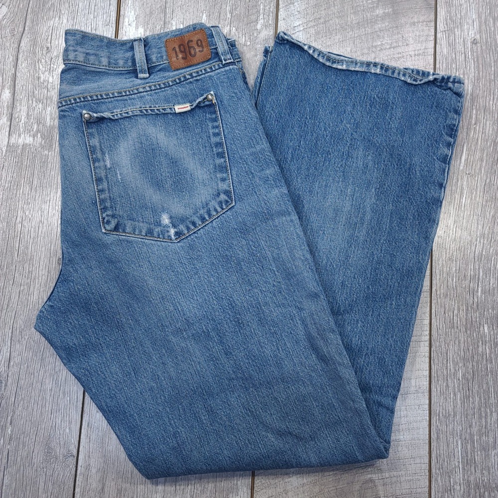 Gap 1969 Bootcut Jeans Mens Size 36x32 Blue Low Rise Vintage 2006 Denim